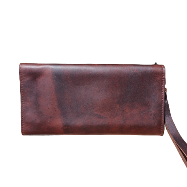 Luxury Clutch Bags For Ladies Flap-Over Luxury Clutch For Women Brown Leather ClutchProduct imageProduct imageProduct imageProduct imageProduct image Designer Luxury Leather Clutch